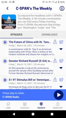 C-SPAN Radio android App screenshot 0